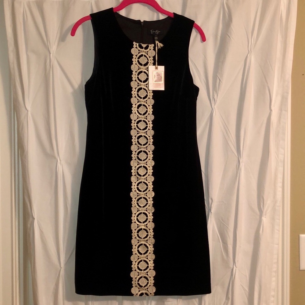 [Jessica Simpson] Black Velvet Dress